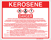 Image of Product. Front orientation. Labels. Hazardous Material Instruction Labels , Danger—Kerosene.