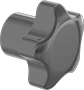 Image of Product. Style 25. Front orientation. Five-Arm Grip. Threaded-Hole Knobs, Style 25.