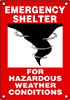 Emergency Shelter Signs