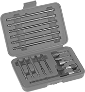 Image of Product. Quick-Change Hex Shank. Front orientation. Screwdriver Bits. Bit Sets, For Power Tools.