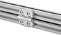 Image of ProductInUse. Front orientation. T-Slotted Framing and Fittings. Miniature T-Slotted Framing and Fittings, Hinges.