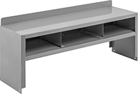 Image of Product. Front orientation. Workbench Shelves. Upper Workbench Shelves, 2 Shelves.