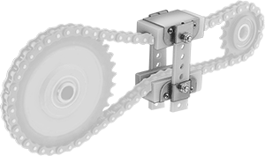 Image of ProductInUse. Front orientation. Contains MultipleImages. Chain and Belt Tensioners. Floating Roller Chain Tensioners.