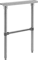 Image of Product. Stationary. Front orientation. Workbench Bases. Stainless Steel Workbench Legs, Stationary.