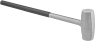 Image of Product. Front orientation. Hammers. Sledge Hammers , Round Brass Face, Steel Handle with Textured Grip.