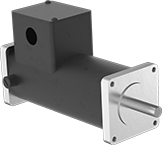 Image of Product. Front orientation. Electric Motors. Compact DC Motors, Square-Face Motors.