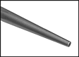 Image of Specification. Front orientation. ZoomedIn view. Contains Border. Pointed End.
