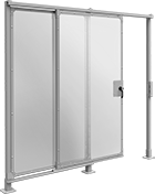 Image of Product. Front orientation. Machine Guards. Machine Guards, Sliding Doors, Solid.