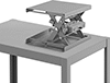 Bench-Top Hand-Crank Stationary Lift Tables