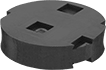 Image of Product. Front orientation. Vibration-Damping Pads. Oil-Resistant Vibration-Damping Pads, Round, Buna-N, Rough.