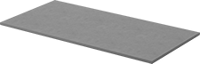 Image of Product. Front orientation. Vibration-Damping Pads. UV-Resistant Neoprene, Rectangle, Smooth, Solid.