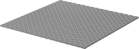 Image of Product. Front orientation. Vibration-Damping Pads. Chemical-Resistant PVC, Square, Crisscross Texture, Solid.