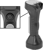Image of Product. Switches with Front Push Button and Top Push Button. Back orientation. Contains Inset. Enabling Switches. Enabling Pendant Switches, Switches with Black Nylon 6/6 Housing, Black Auxiliary Actuator, .