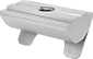 Image of Product. Self-Aligning Spring-Tab Nut. Bottom orientation. T-Slotted Framing and Fittings. T-Slotted Framing Fasteners, Drop-In Nuts, Self-Aligning Spring-Tab Nut.