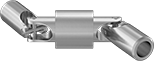 Image of Product. Front orientation. U-Joints. Adjustable-Length Precision Double U-Joints.