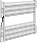 Image of Product. Gate with Three-Rib Rail. Front orientation. Guardrails. Build-Your-Own Guardrails, Gates.