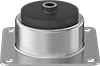 General Purpose Bolt-Down Vibration-Damping Mounts with Unthreaded Hole