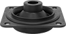 Image of Product. Bottom orientation. Vibration-Damping Mounts. Vibration-Damping Bolt-Down Mounts, Unthreaded-Hole Mount, Flange Mount, Style 10.
