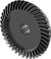 Image of Product. Front orientation. Bevel Gears. High-Load Metal Spiral Bevel Gears, Large Gears.