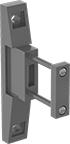 Image of Product. Joiner Clamps with Mounting Brackets. Front orientation. Filter/Regulator/Lubricator Joiner Clamps. Wilkerson Modular Compressed Air Filter/Regulator/Lubricator (FRL) Joiner Clamps, Joiner Clamps with Mounting Brackets, Mounting Fasteners Not Included.