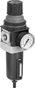 Image of Product. Front orientation. Compressed Air Filter/Regulators. Wilkerson Modular Compressed Air Filter/Regulators for Particle Removal.