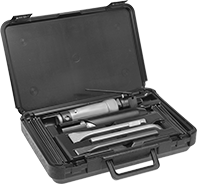 Image of Product. Front orientation. Needle Scalers. Air-Powered Needle Scalers/Chiseling Hammers with Chisels.