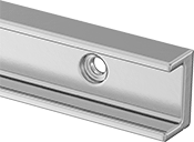 Image of Product. Guide Rail. Front orientation. Contains SizingReference. Track Roller Guide Rails. Light Duty Track Rollers and Guide Rails.