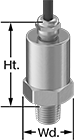 Image of Product. Front orientation. Contains Annotated. Pressure Transmitters. Economy Pressure Transmitters.