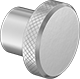 Image of Product. Style 1. Front orientation. Style 1. Threaded-Hole Knobs, Knurled-Head Grip.