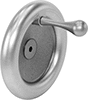 Unthreaded Through-Hole-Mount Solid Hand Wheels
