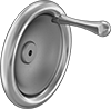 Unthreaded Through-Hole-Mount Solid Hand Wheels