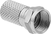 Image of Product. Front orientation. Coaxial Connectors. Coaxial Connectors, F-Type Twist-On Plugs.