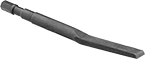 Image of Product. Offset Chisel Bit Blade. Front orientation. Chisel Bits. 15/32" Hex-Shank Chisel Bits for Quick-Change Chiseling Hammers, Offset Chisel Bit Blade.