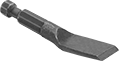 Image of Product. Offset Chisel Bit Blade. Front orientation. Chisel Bits. 7/16" Octagonal-Shank Chisel Bits for Quick-Change Chiseling Hammers, Offset Chisel Bit Blade.