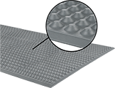 Image of Product. Front orientation. ZoomedIn view. Contains Inset. Floor Mats. Sanitary Antifatigue Floor Mats.