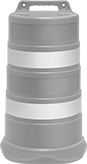 Image of Product. Front orientation. Barricades. Barrel Barricades.
