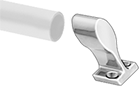 Image of ProductInUse. Front orientation. Exploded view. Slip-On Framing and Fittings. Stainless Steel Slip-On Framing and Fittings, Rail Mounts.