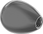 Image of Product. Front orientation. Ball Knobs. Oval Threaded-Hole-Mount Ball Knobs.