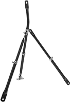 Image of Product. Front orientation. Brackets. Tripod Telescoping-Arm Mounting Brackets for Safety Mirrors.