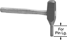 Image of Product. Front orientation. Contains Annotated. Pin Removal Hammers.