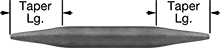 Image of Product. Front orientation. Contains Annotated. Alignment Pins. Double-Tapered-End Alignment Pins.
