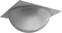 Image of Product. Front orientation. Safety Mirrors. Shatter-Resistant Full-Dome Safety Mirrors for Drop Ceilings.