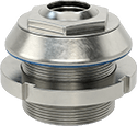 Image of Product. Front orientation. 10° Maximum Angle of Correction. Sanitary Photoelectric Sensors.