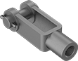 Image of Product. Front orientation. Rod Ends. Clevis Pin, Cotter Pin.
