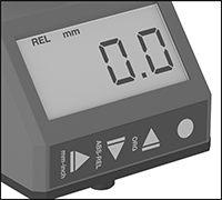 Image of Product. Indicator Display. Front orientation. ZoomedIn view. Contains Border. Position Indicators. Digital Position Indicators.