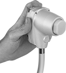 Image of ProductInUse. Front orientation. Hammers. Air-Powered Palm Grip Hammers .