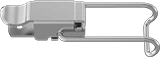 Image of Product. Front orientation. Draw Latches. Strikeless Draw Latches, Style C.