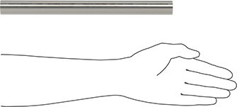 Image of Product. Side1 orientation. Contains SizingReference. High-Strength Molybdenum Rod, 1" Diameter, 1 Foot Long.