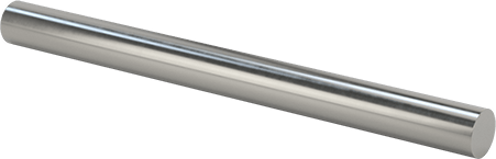 Image of Product. Front orientation. High-Strength Molybdenum Rod, 1" Diameter, 1 Foot Long.