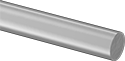 Image of Product. Front orientation. Molybdenum. Ultra-High-Temperature High-Strength Molybdenum Rods.